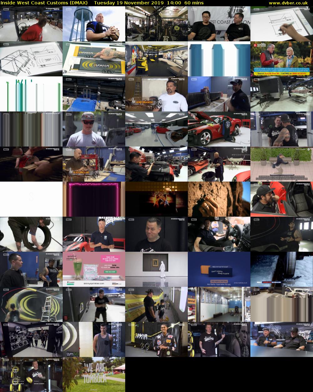 Inside West Coast Customs (DMAX) Tuesday 19 November 2019 14:00 - 15:00