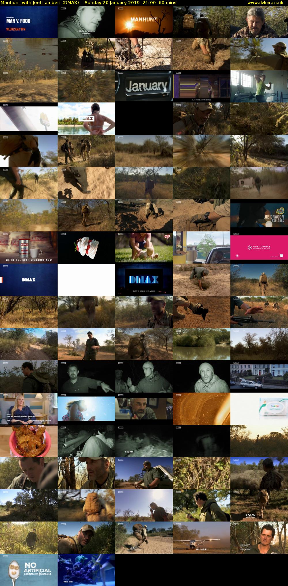 Manhunt with Joel Lambert (DMAX) Sunday 20 January 2019 21:00 - 22:00