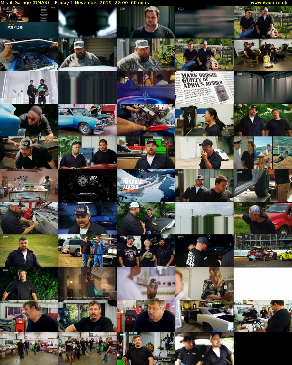 Misfit Garage (DMAX) Friday 1 November 2019 22:00 - 23:00