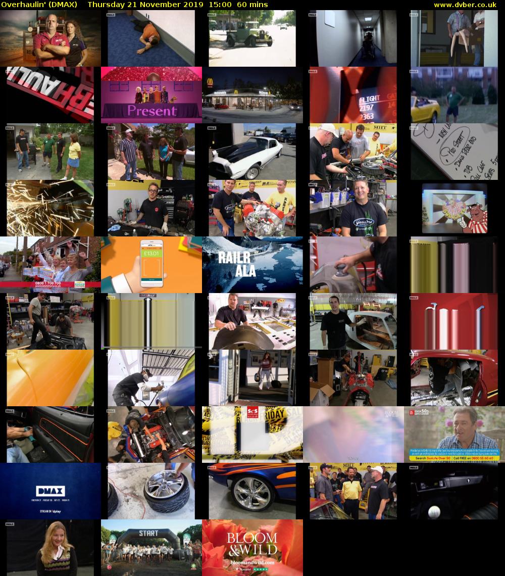 Overhaulin' (DMAX) Thursday 21 November 2019 15:00 - 16:00