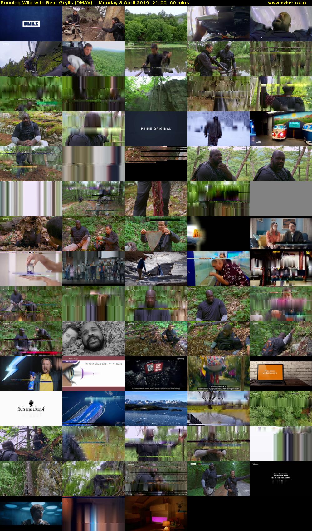 Running Wild with Bear Grylls (DMAX) Monday 8 April 2019 21:00 - 22:00
