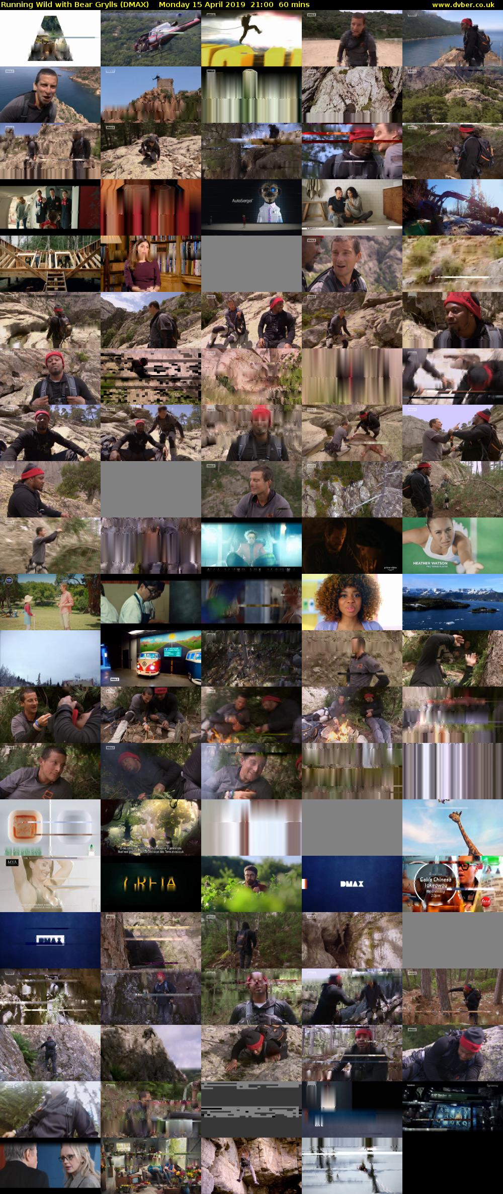 Running Wild with Bear Grylls (DMAX) Monday 15 April 2019 21:00 - 22:00