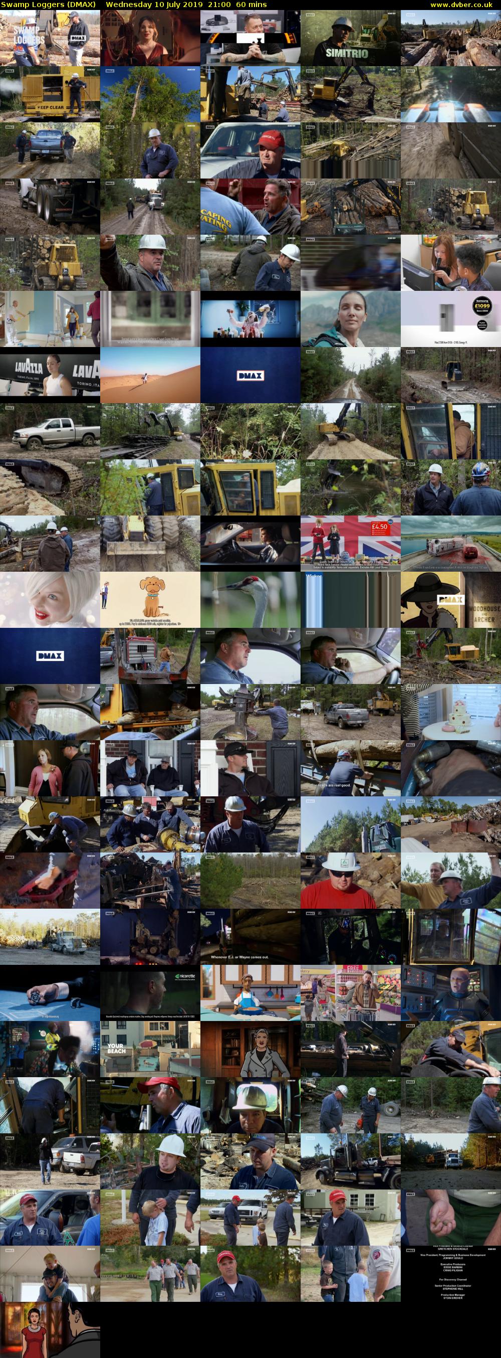 Swamp Loggers (DMAX) Wednesday 10 July 2019 21:00 - 22:00