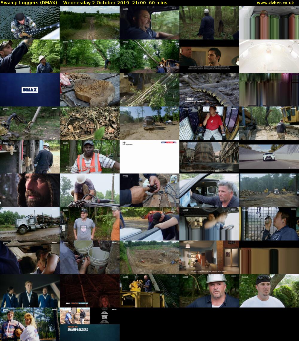 Swamp Loggers (DMAX) Wednesday 2 October 2019 21:00 - 22:00