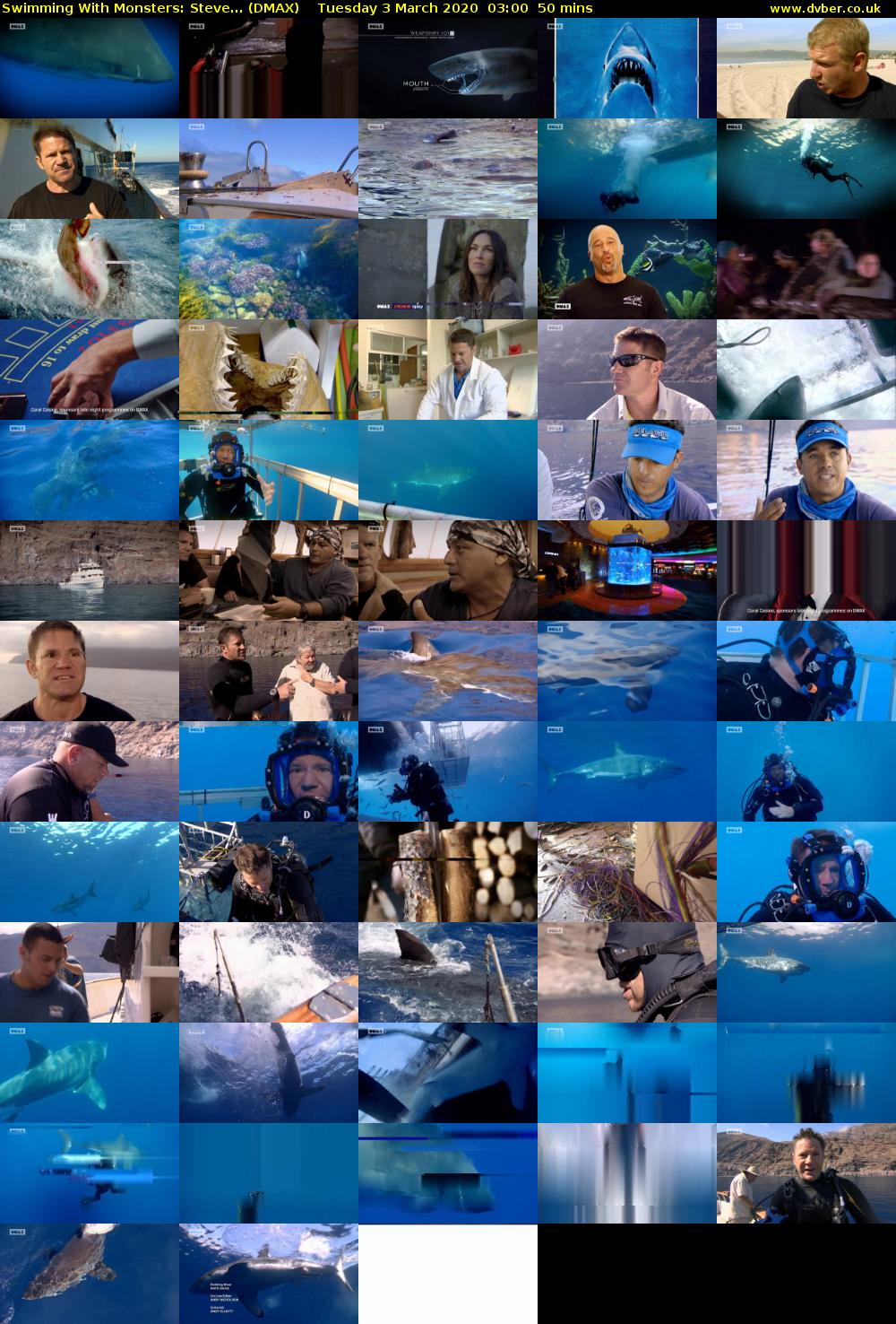 Swimming With Monsters: Steve... (DMAX) Tuesday 3 March 2020 03:00 - 03:50