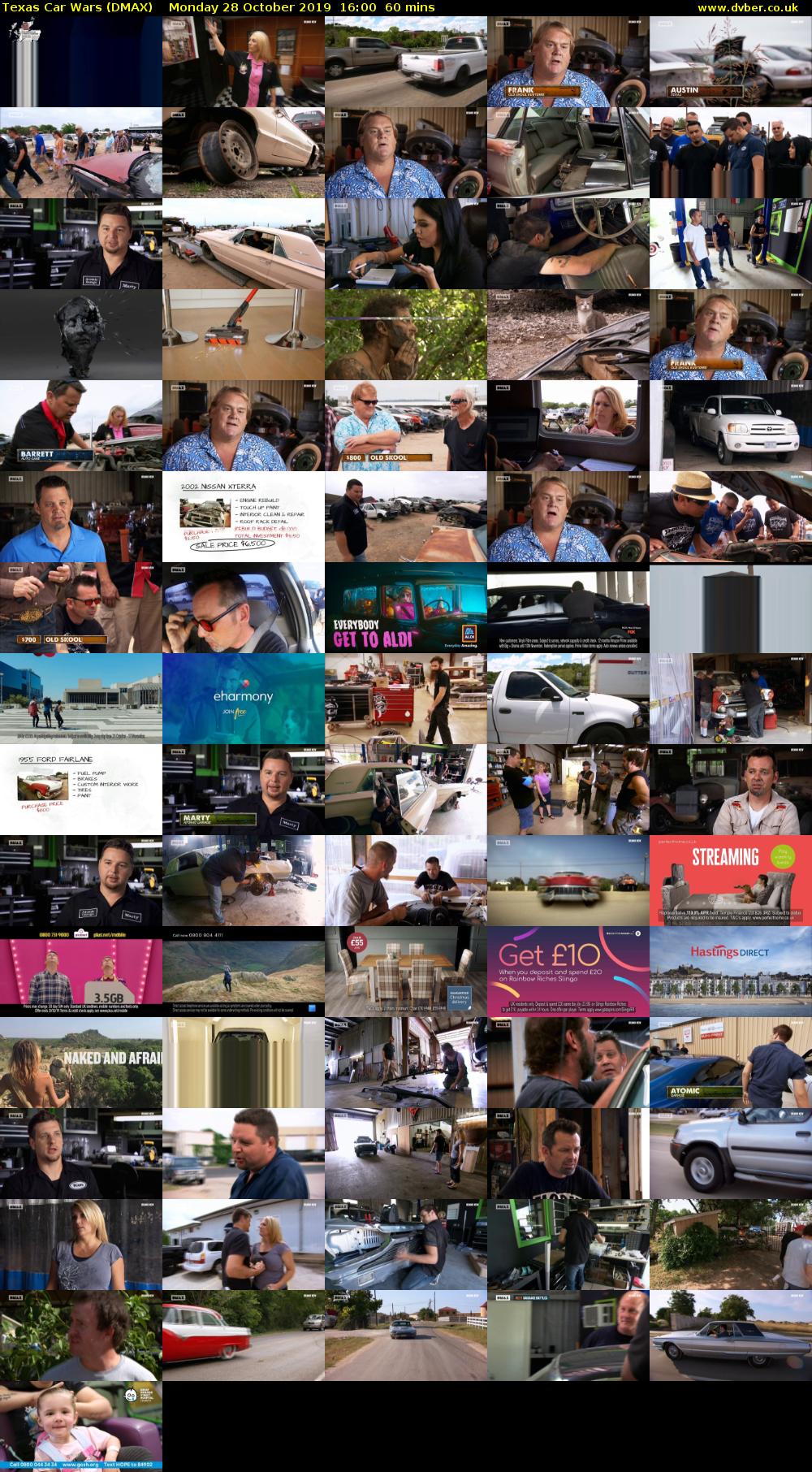 Texas Car Wars (DMAX) Monday 28 October 2019 16:00 - 17:00