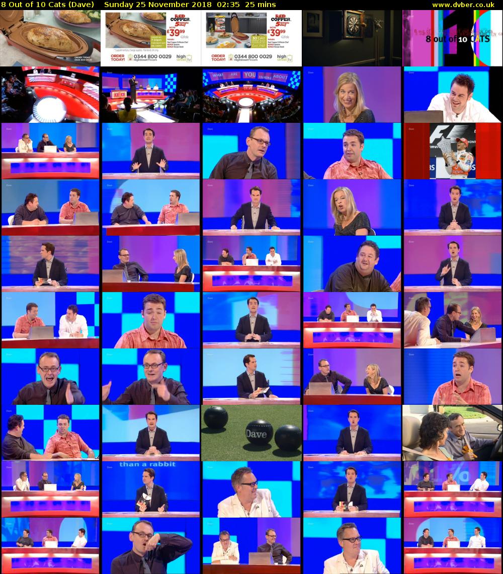 8 Out of 10 Cats (Dave) Sunday 25 November 2018 02:35 - 03:00