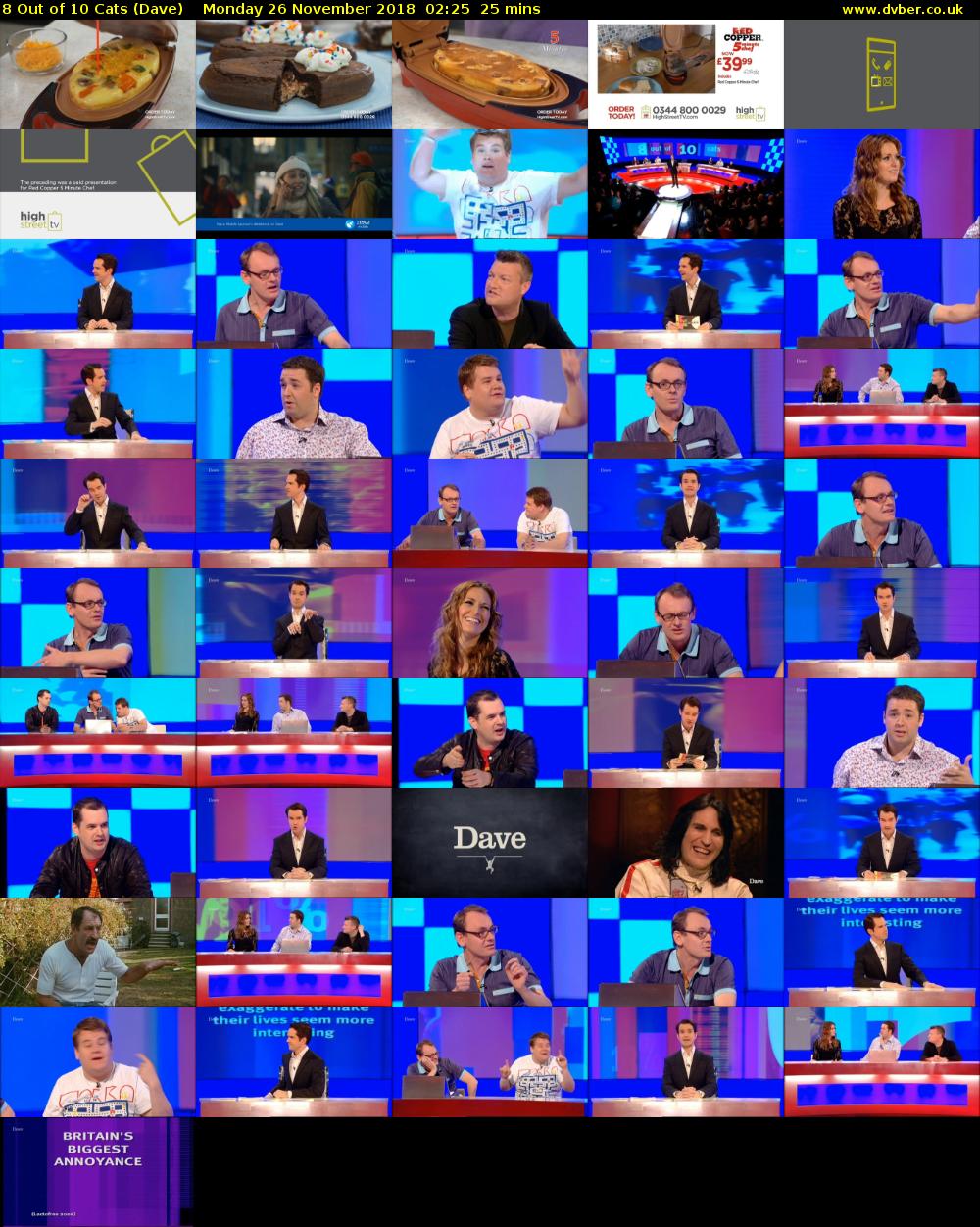 8 Out of 10 Cats (Dave) Monday 26 November 2018 02:25 - 02:50