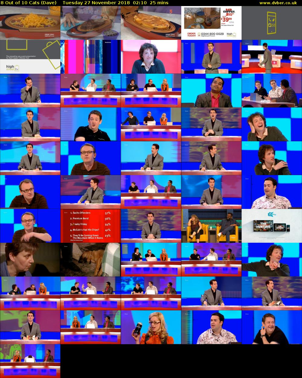 8 Out of 10 Cats (Dave) Tuesday 27 November 2018 02:10 - 02:35