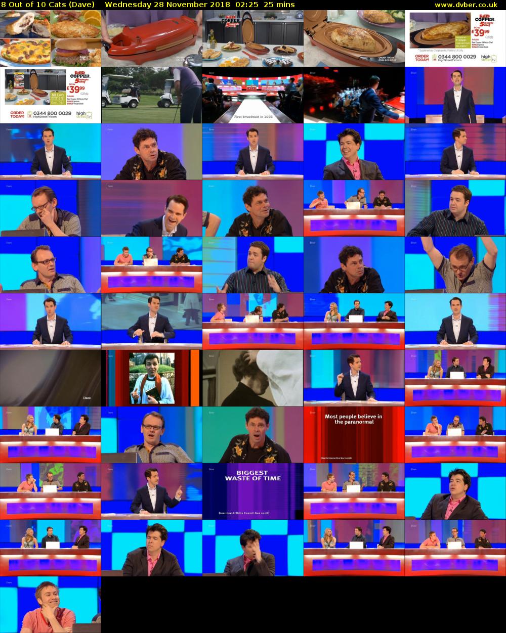 8 Out of 10 Cats (Dave) Wednesday 28 November 2018 02:25 - 02:50