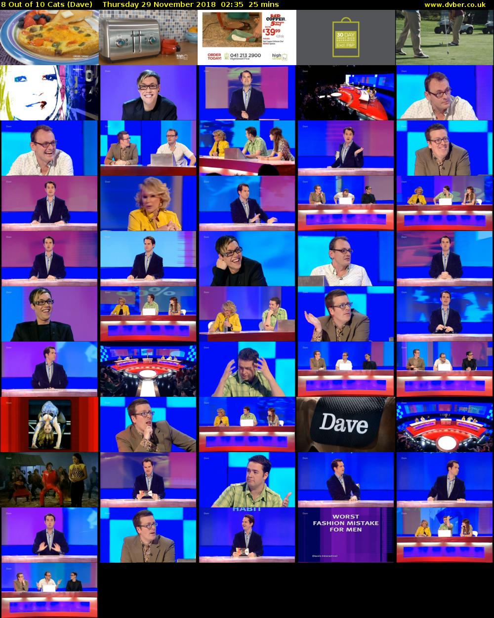 8 Out of 10 Cats (Dave) Thursday 29 November 2018 02:35 - 03:00