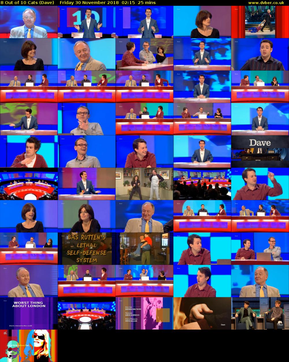 8 Out of 10 Cats (Dave) Friday 30 November 2018 02:15 - 02:40