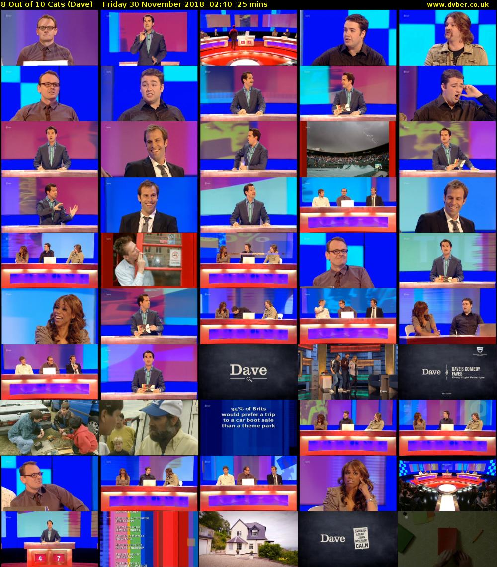 8 Out of 10 Cats (Dave) Friday 30 November 2018 02:40 - 03:05