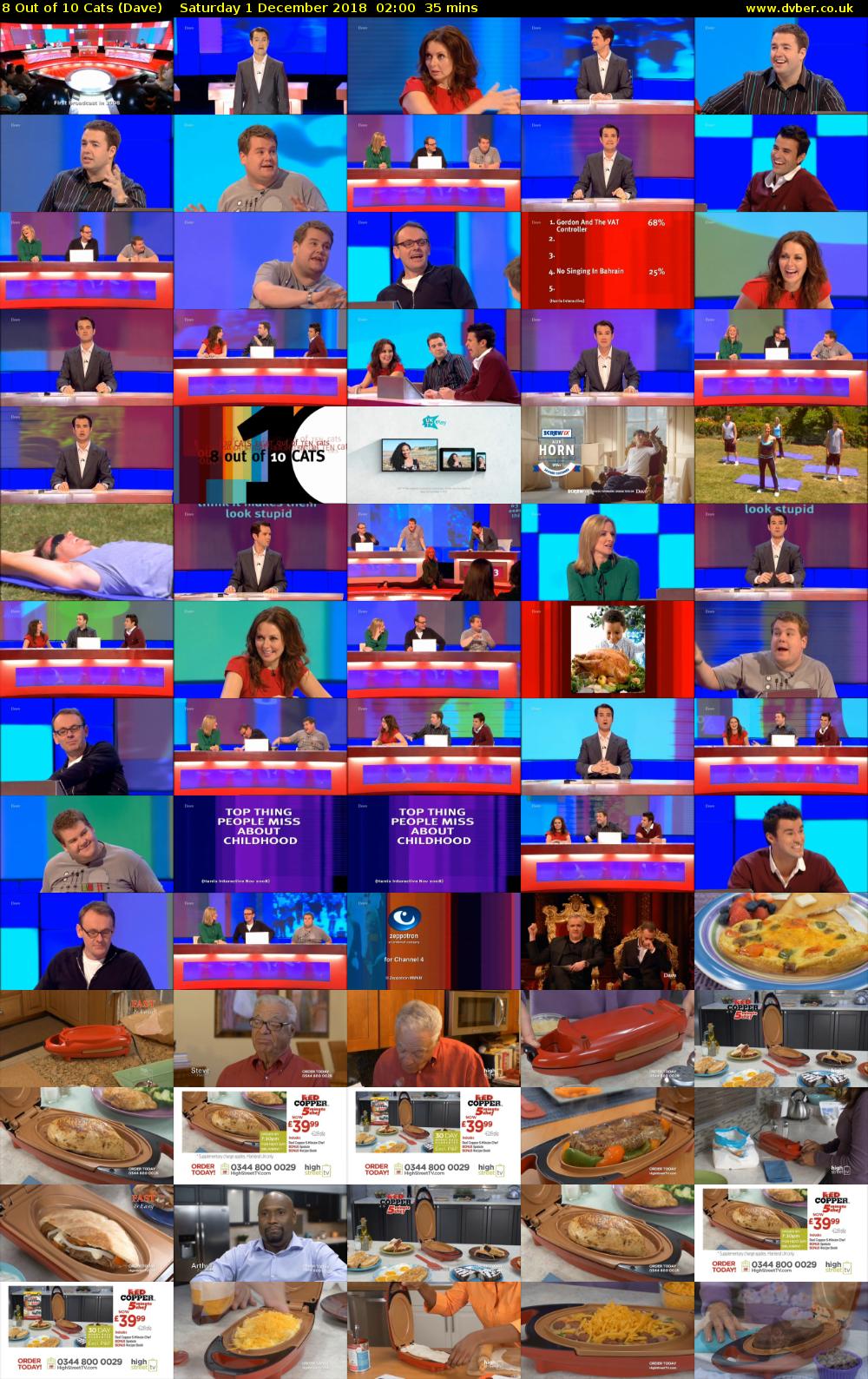 8 Out of 10 Cats (Dave) Saturday 1 December 2018 02:00 - 02:35