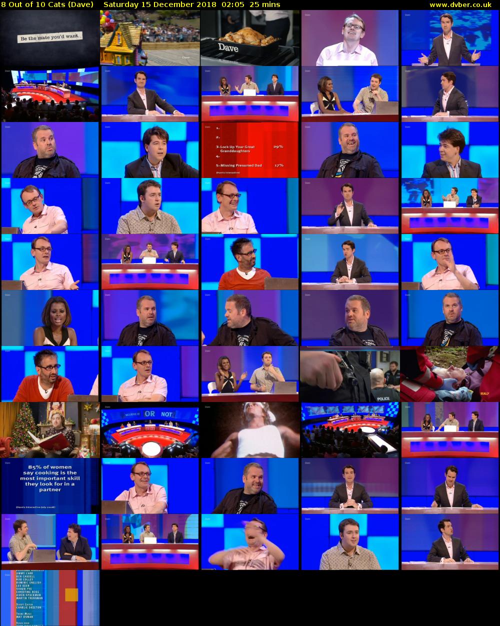 8 Out of 10 Cats (Dave) Saturday 15 December 2018 02:05 - 02:30