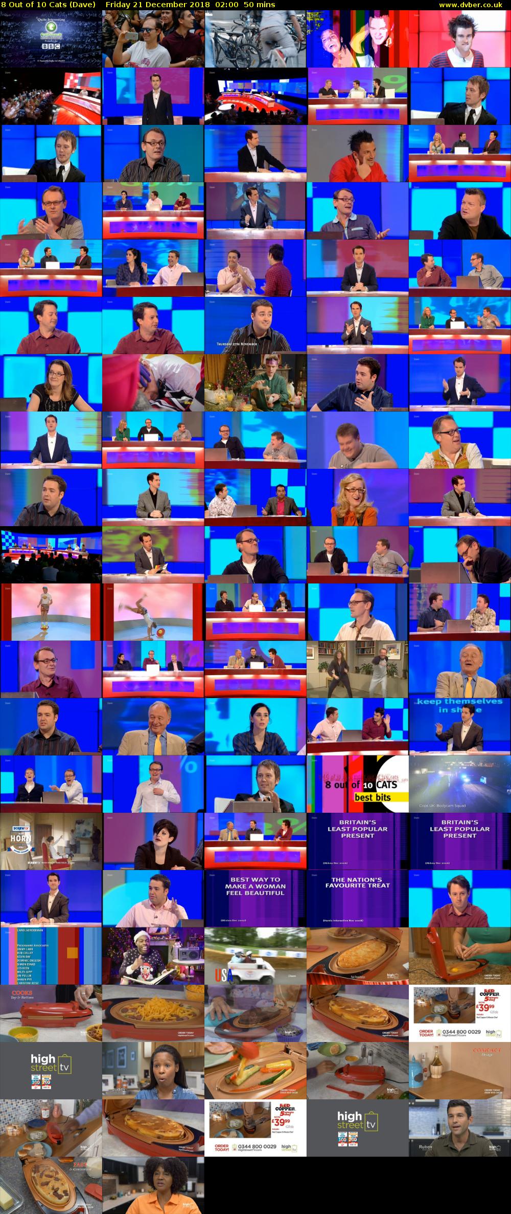 8 Out of 10 Cats (Dave) Friday 21 December 2018 02:00 - 02:50