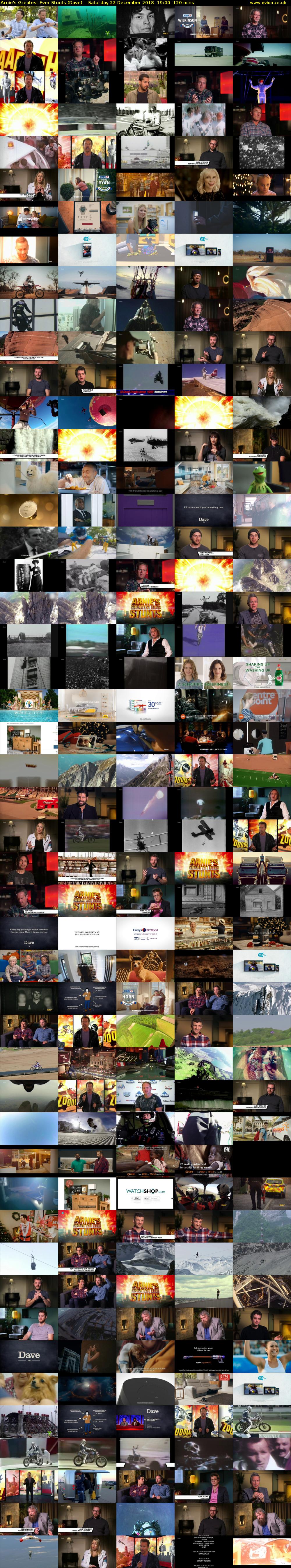 Arnie's Greatest Ever Stunts (Dave) Saturday 22 December 2018 19:00 - 21:00