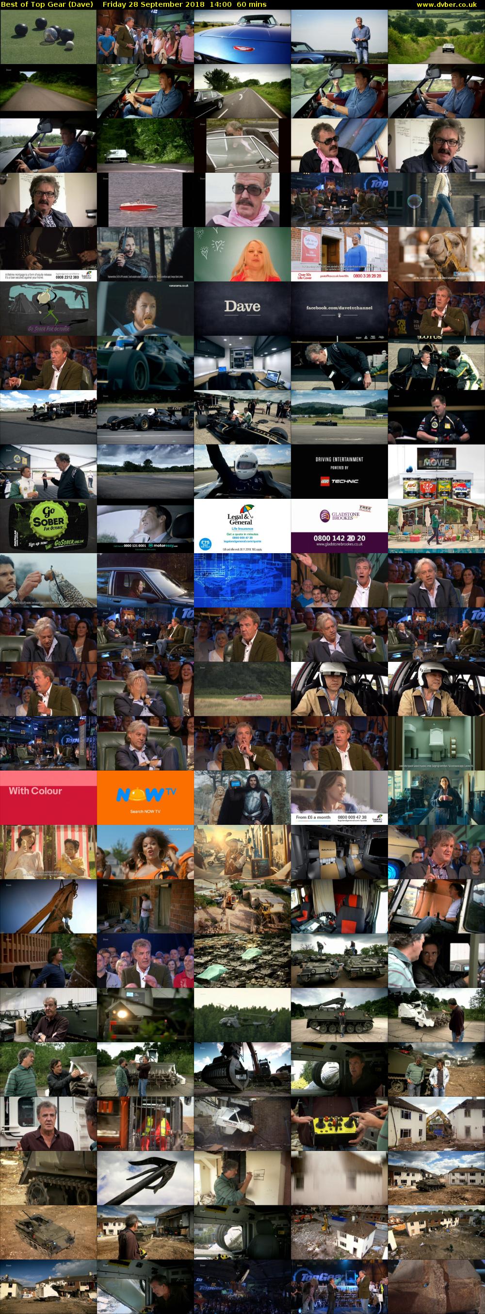 Best of Top Gear (Dave) Friday 28 September 2018 14:00 - 15:00
