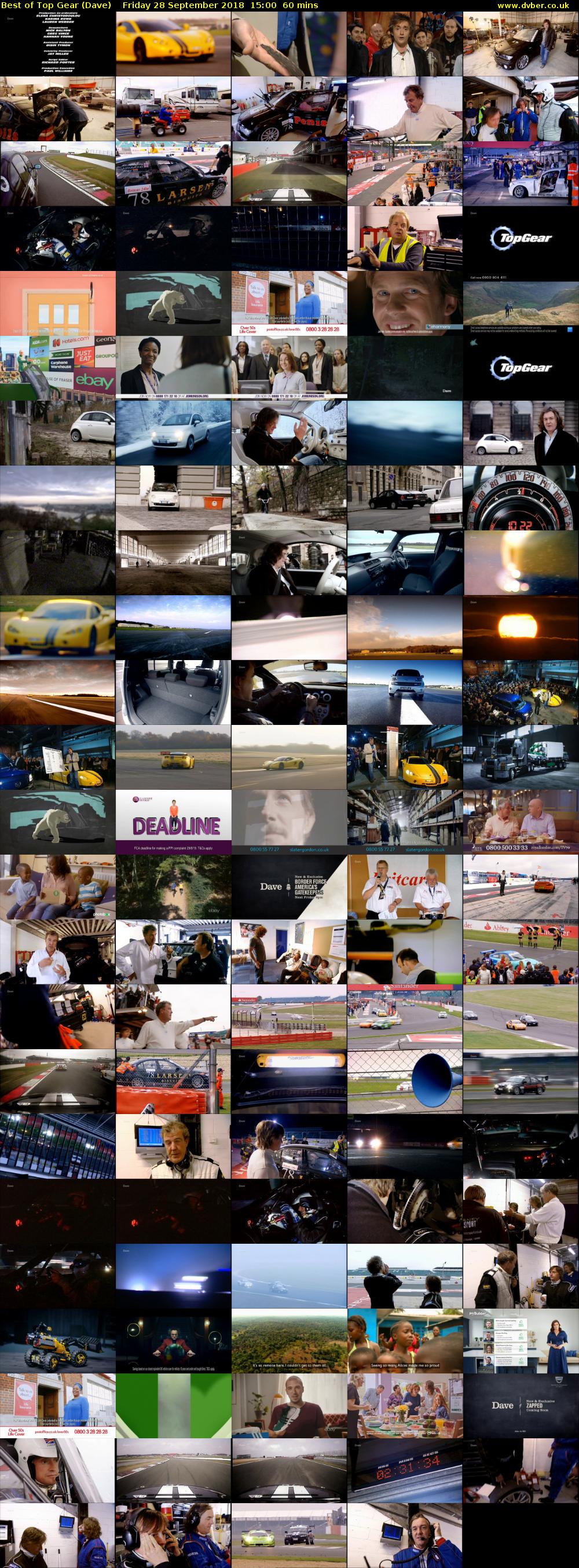 Best of Top Gear (Dave) Friday 28 September 2018 15:00 - 16:00