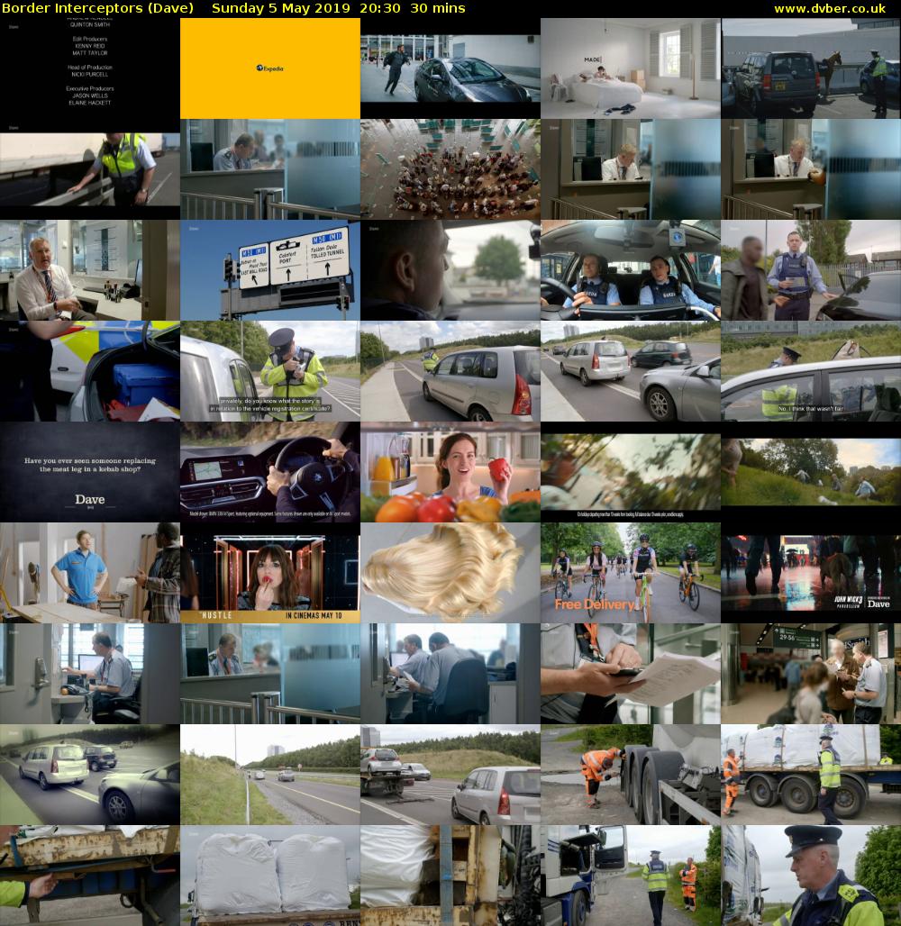 Border Interceptors (Dave) Sunday 5 May 2019 20:30 - 21:00