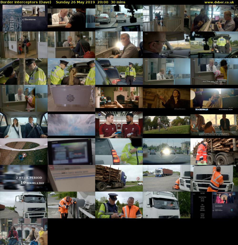 Border Interceptors (Dave) Sunday 26 May 2019 20:00 - 20:30