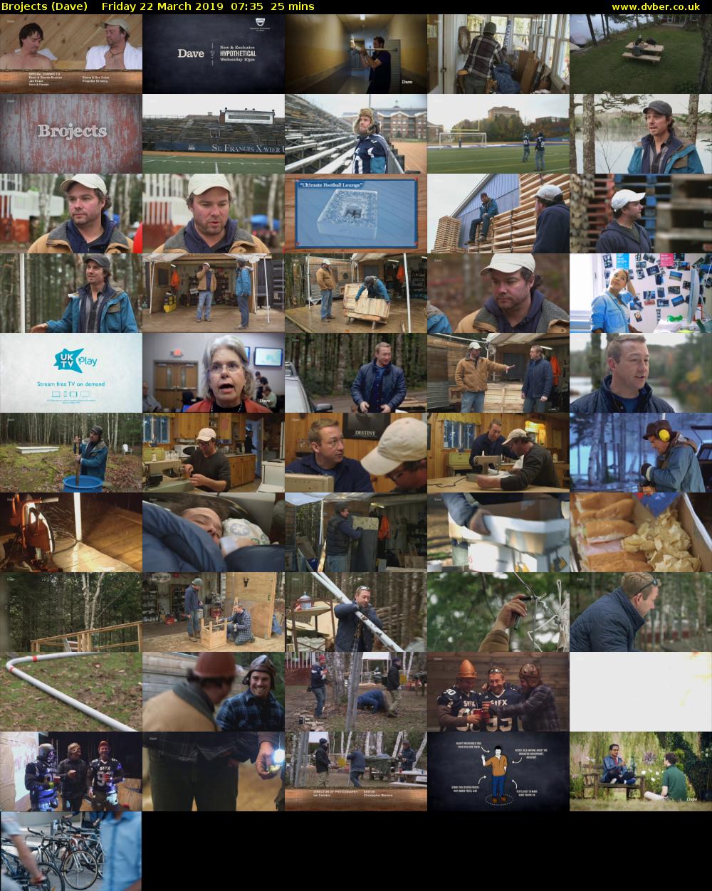 Brojects (Dave) Friday 22 March 2019 07:35 - 08:00