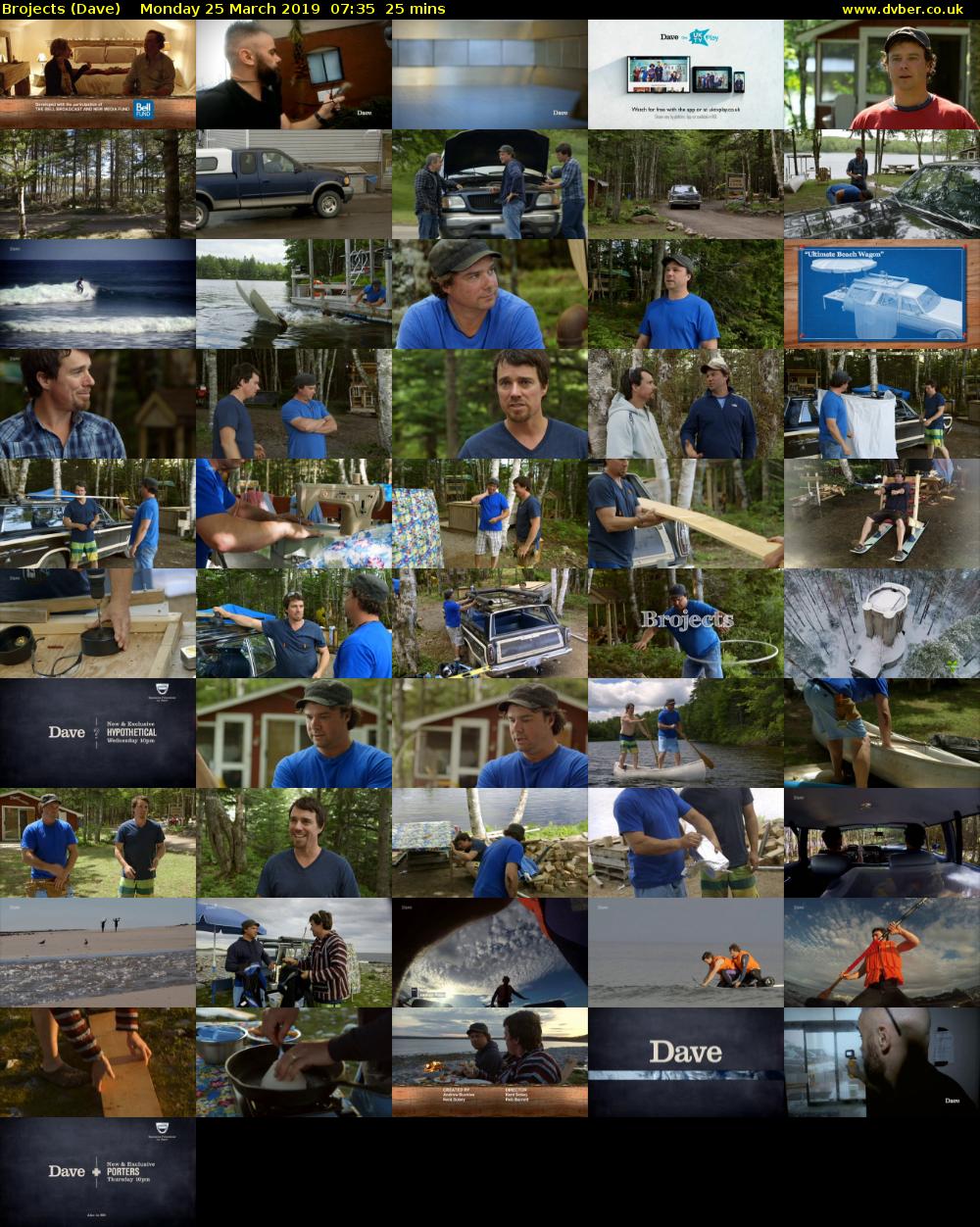 Brojects (Dave) Monday 25 March 2019 07:35 - 08:00
