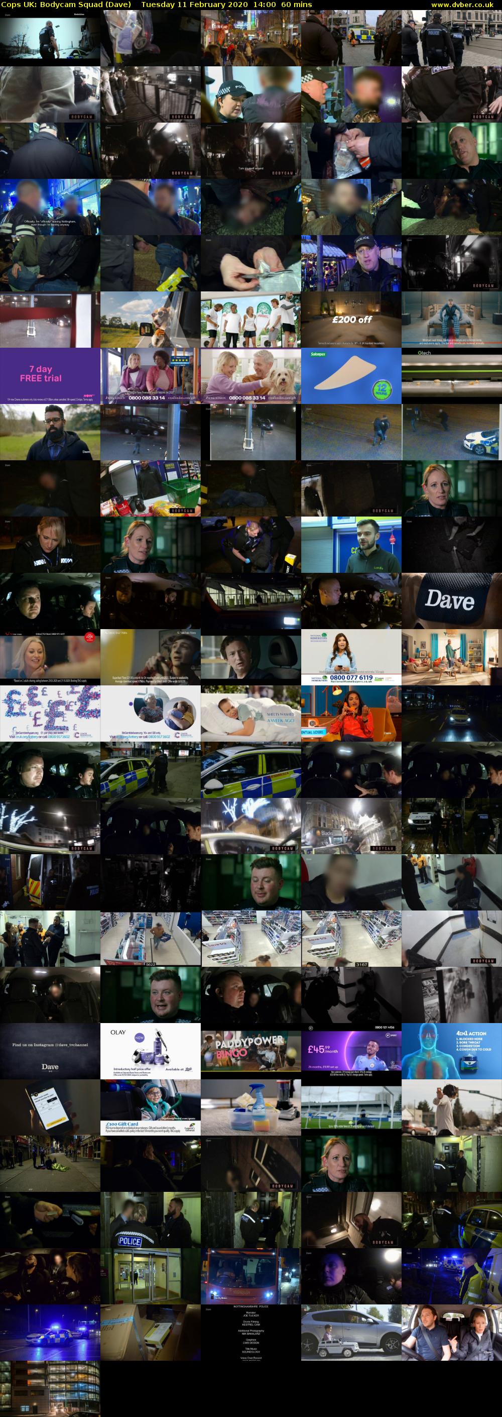 Cops UK: Bodycam Squad (Dave) Tuesday 11 February 2020 14:00 - 15:00