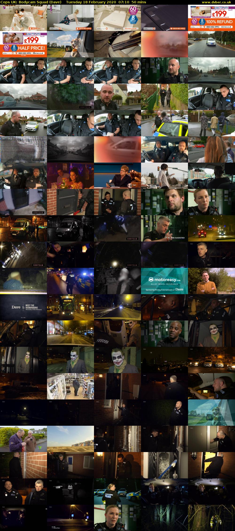 Cops UK: Bodycam Squad (Dave) Tuesday 18 February 2020 07:10 - 08:00