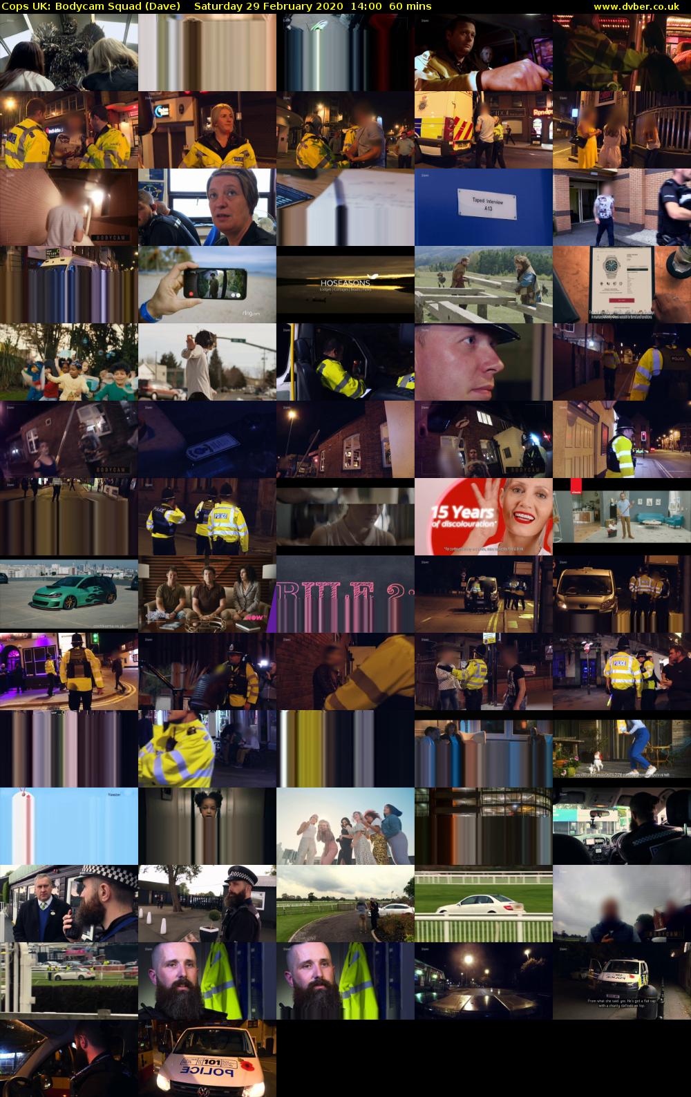 Cops UK: Bodycam Squad (Dave) Saturday 29 February 2020 14:00 - 15:00