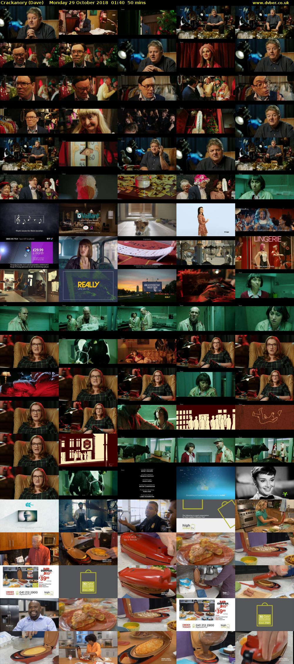 Crackanory (Dave) Monday 29 October 2018 01:40 - 02:30