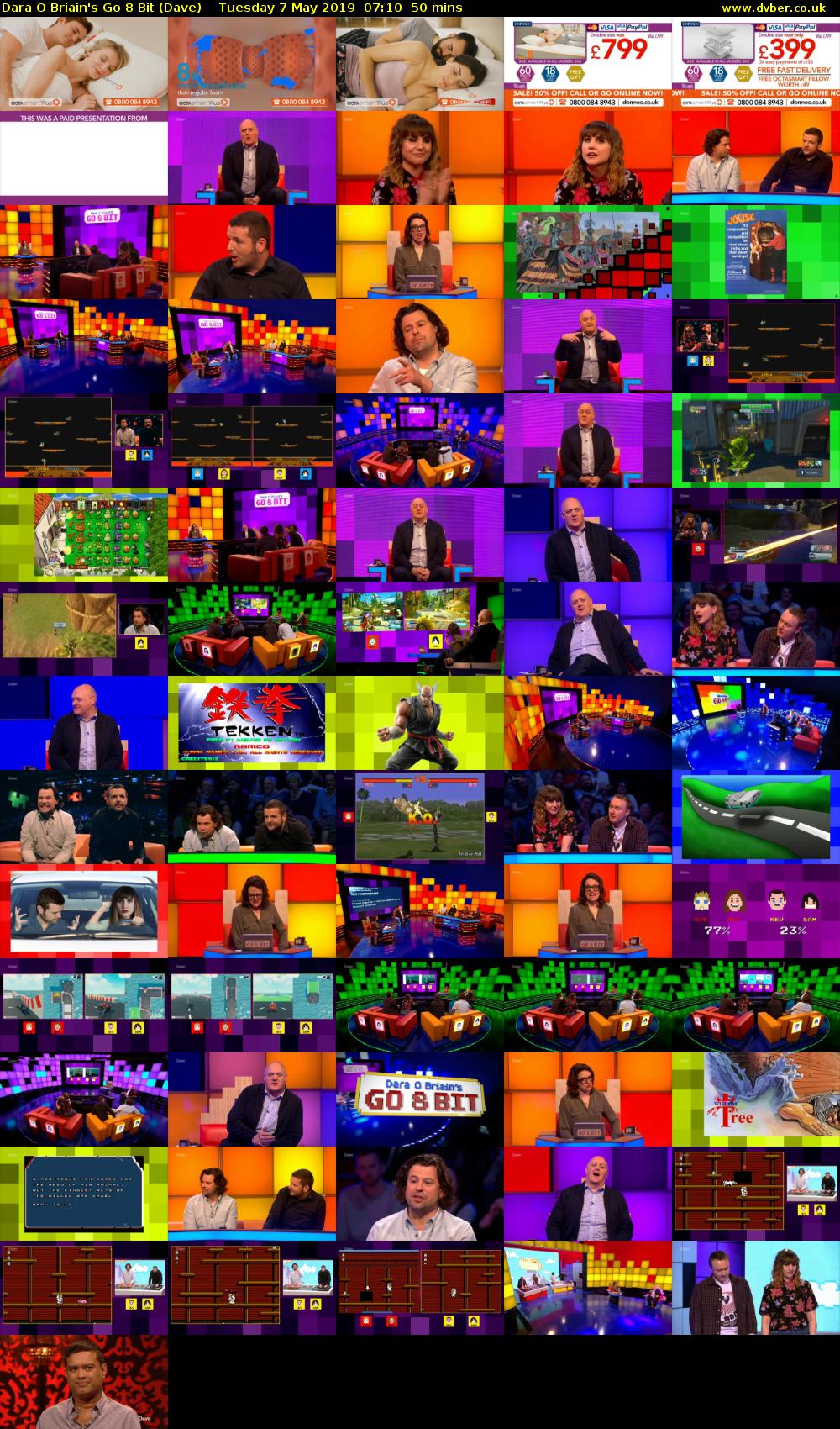 Dara O Briain's Go 8 Bit (Dave) Tuesday 7 May 2019 07:10 - 08:00