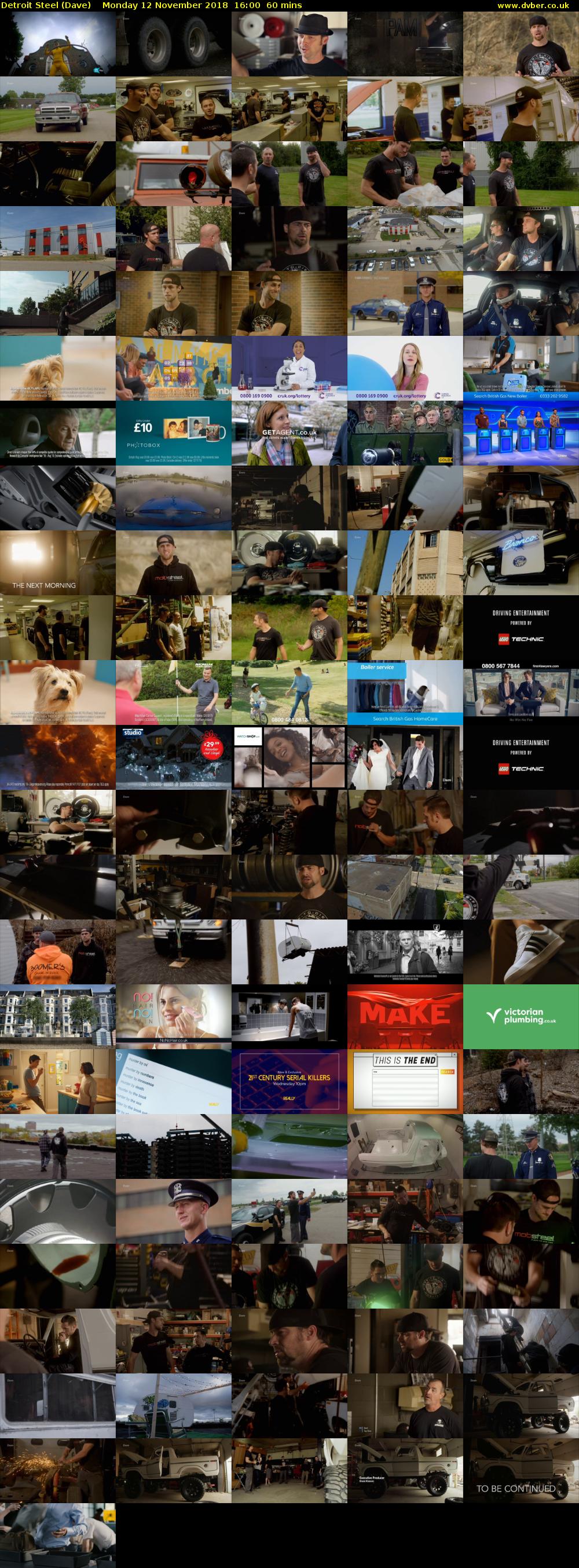Detroit Steel (Dave) Monday 12 November 2018 16:00 - 17:00