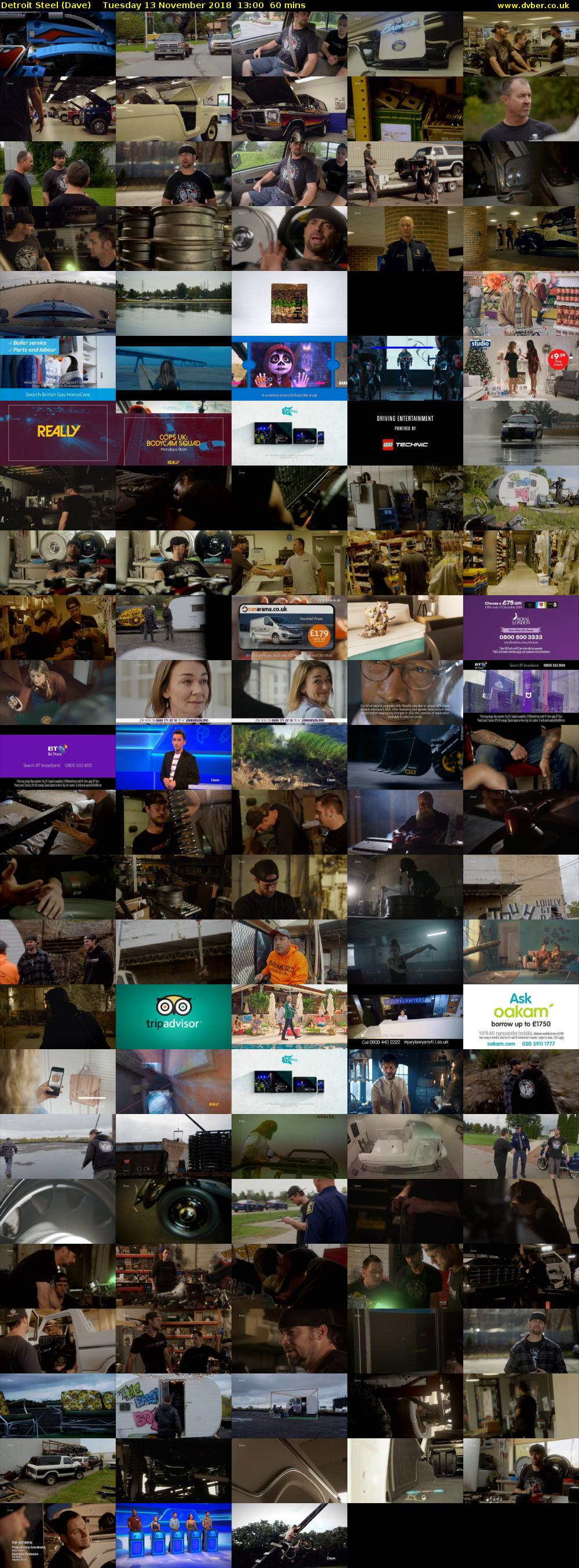 Detroit Steel (Dave) Tuesday 13 November 2018 13:00 - 14:00