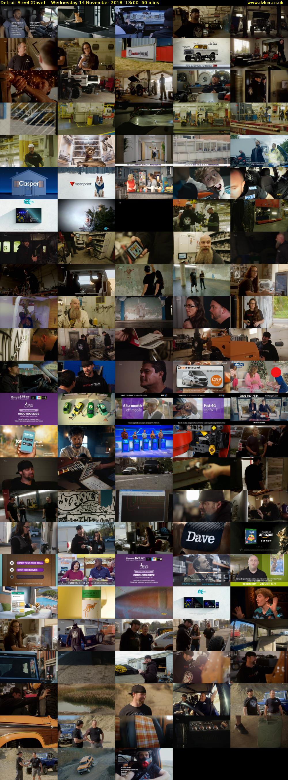 Detroit Steel (Dave) Wednesday 14 November 2018 13:00 - 14:00