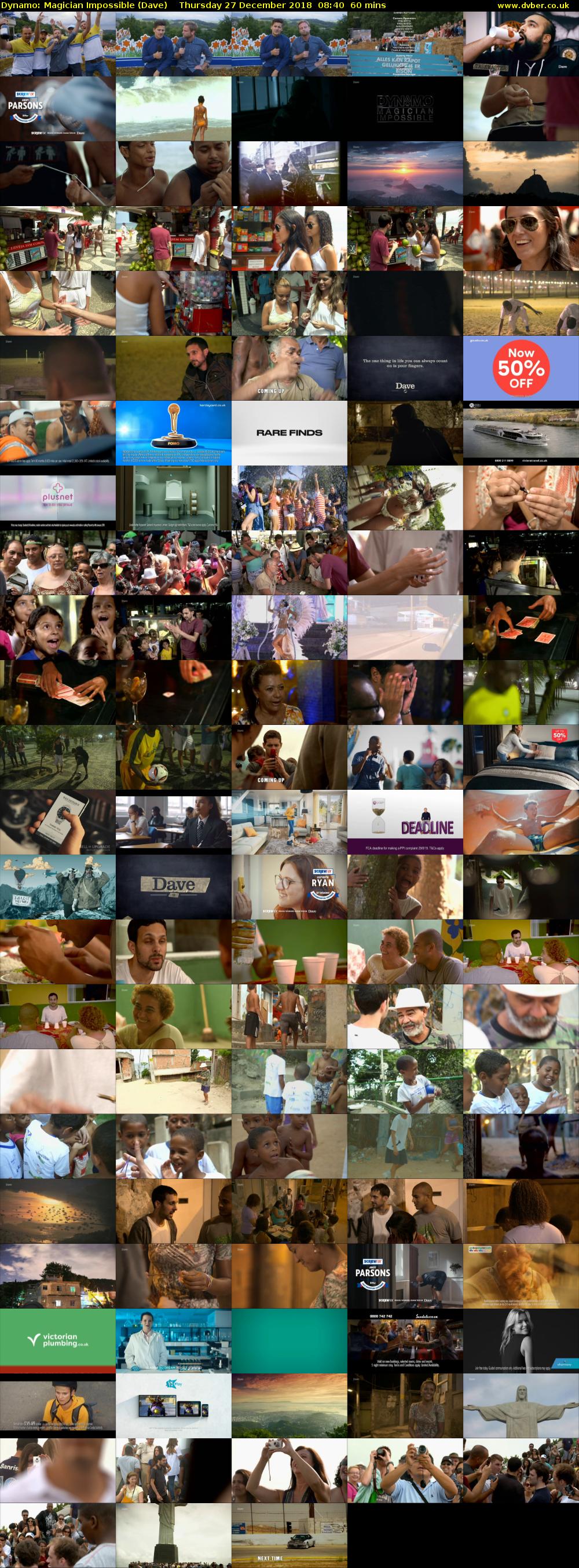 Dynamo: Magician Impossible (Dave) Thursday 27 December 2018 08:40 - 09:40