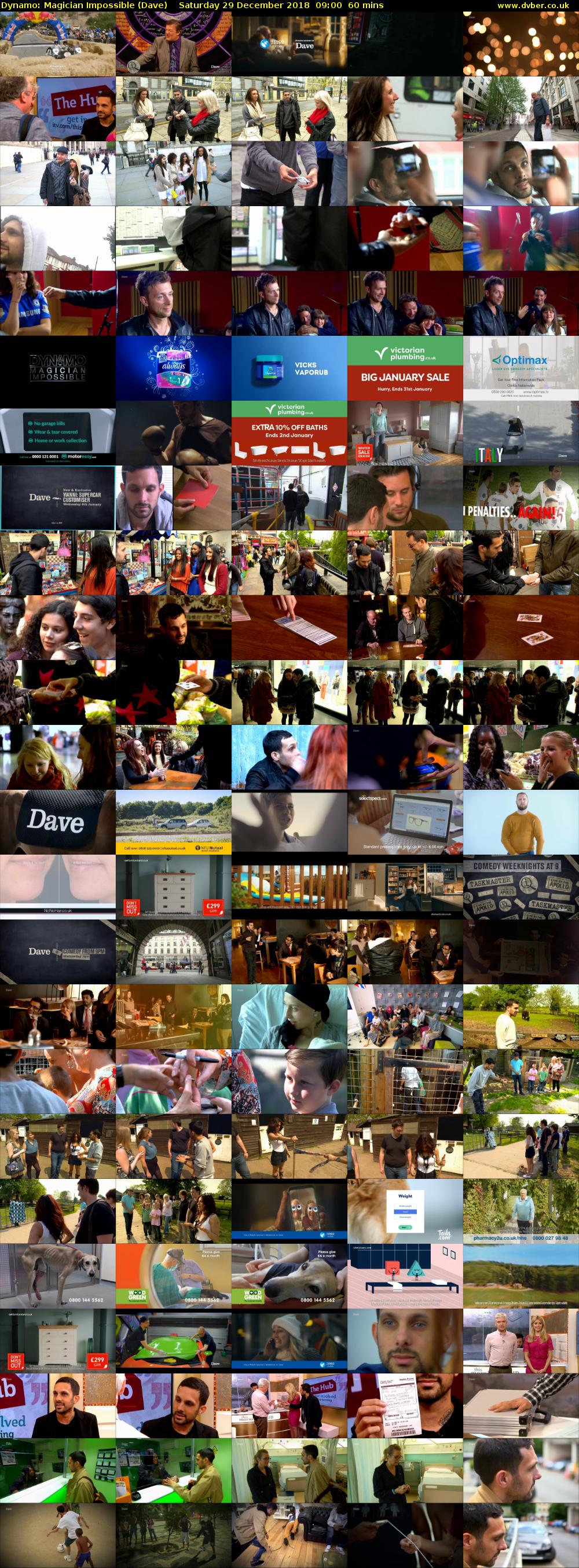 Dynamo: Magician Impossible (Dave) Saturday 29 December 2018 09:00 - 10:00