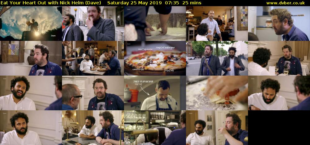 Eat Your Heart Out with Nick Helm (Dave) Saturday 25 May 2019 07:35 - 08:00