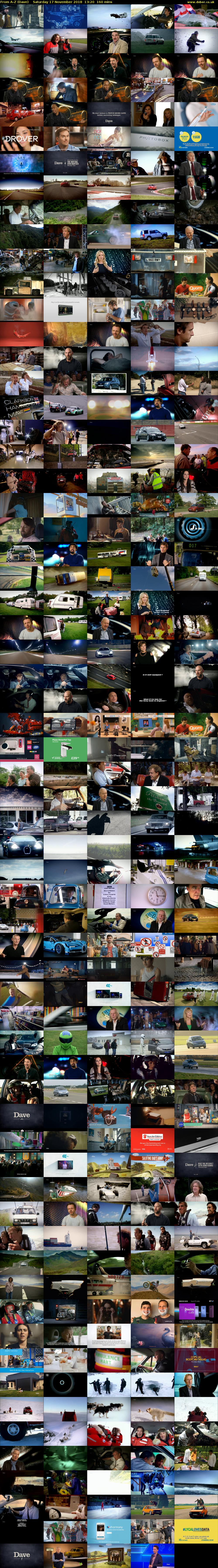 From A-Z (Dave) Saturday 17 November 2018 13:20 - 16:00