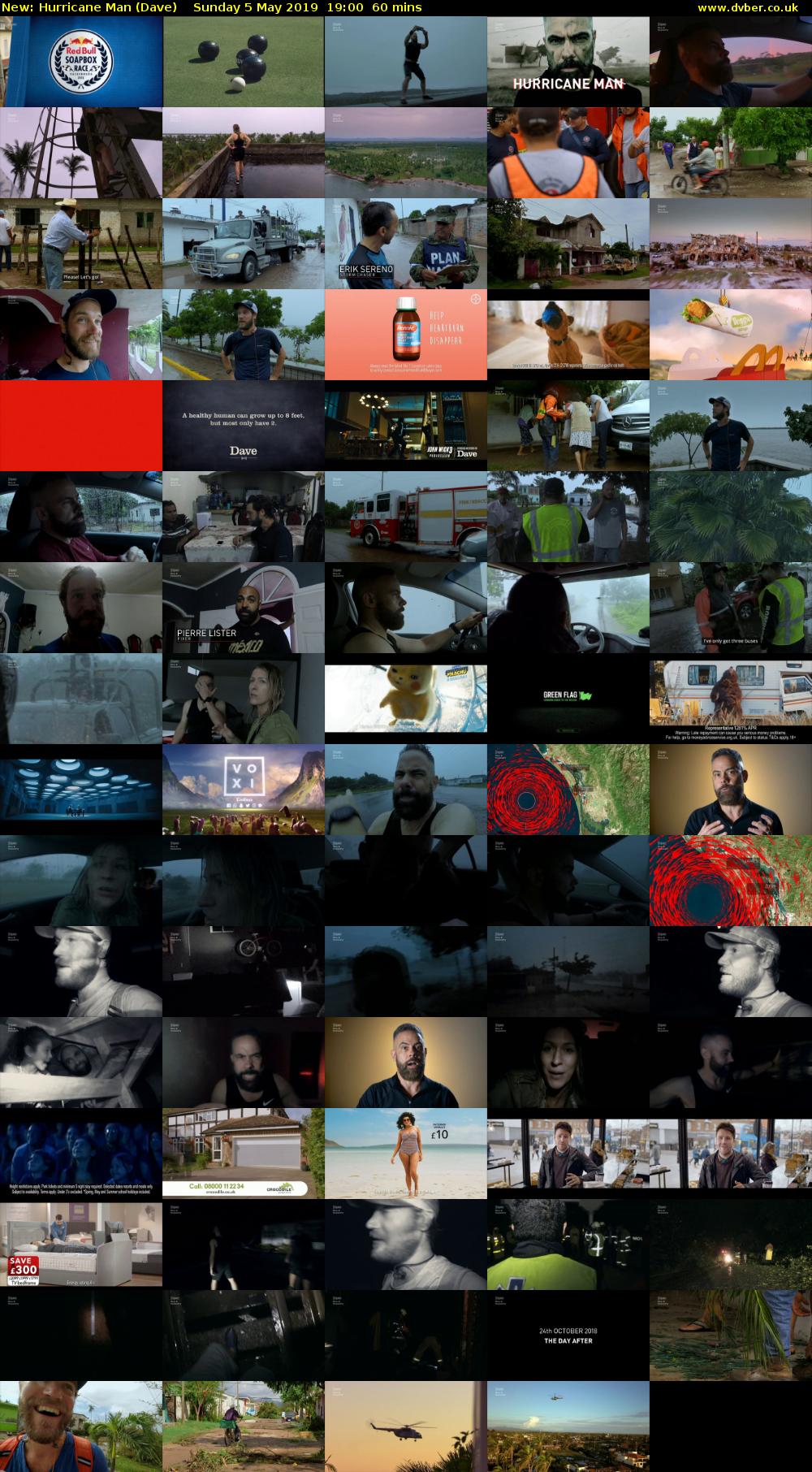 Hurricane Man (Dave) Sunday 5 May 2019 19:00 - 20:00