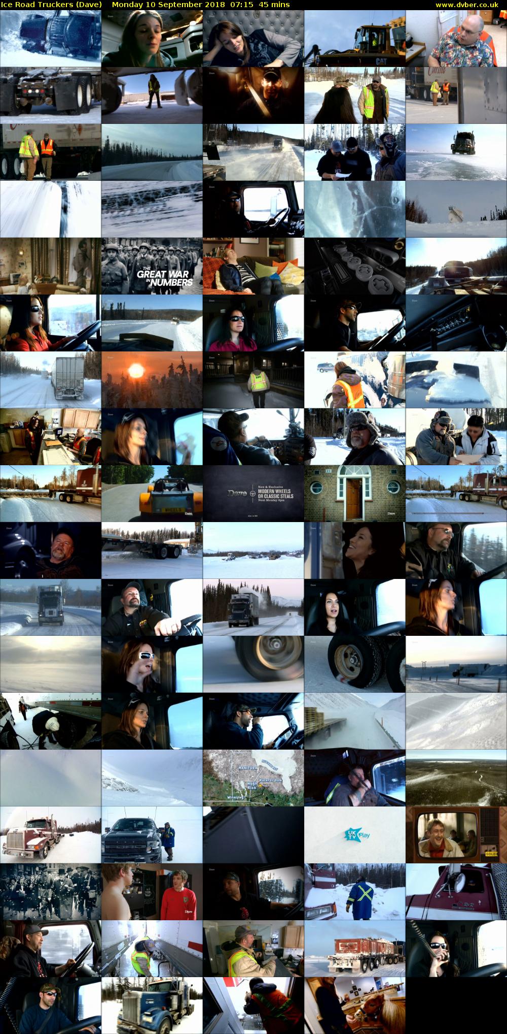 Ice Road Truckers (Dave) Monday 10 September 2018 07:15 - 08:00
