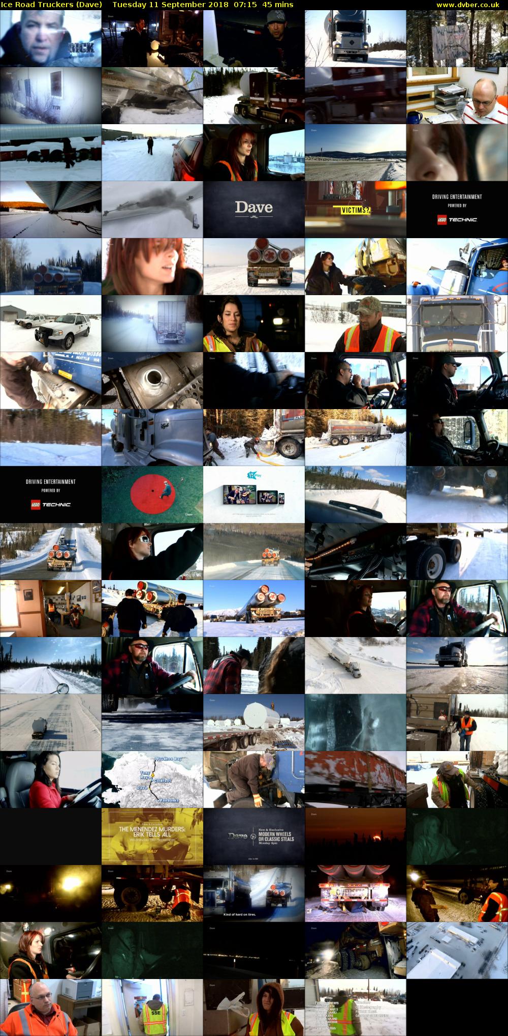 Ice Road Truckers (Dave) Tuesday 11 September 2018 07:15 - 08:00