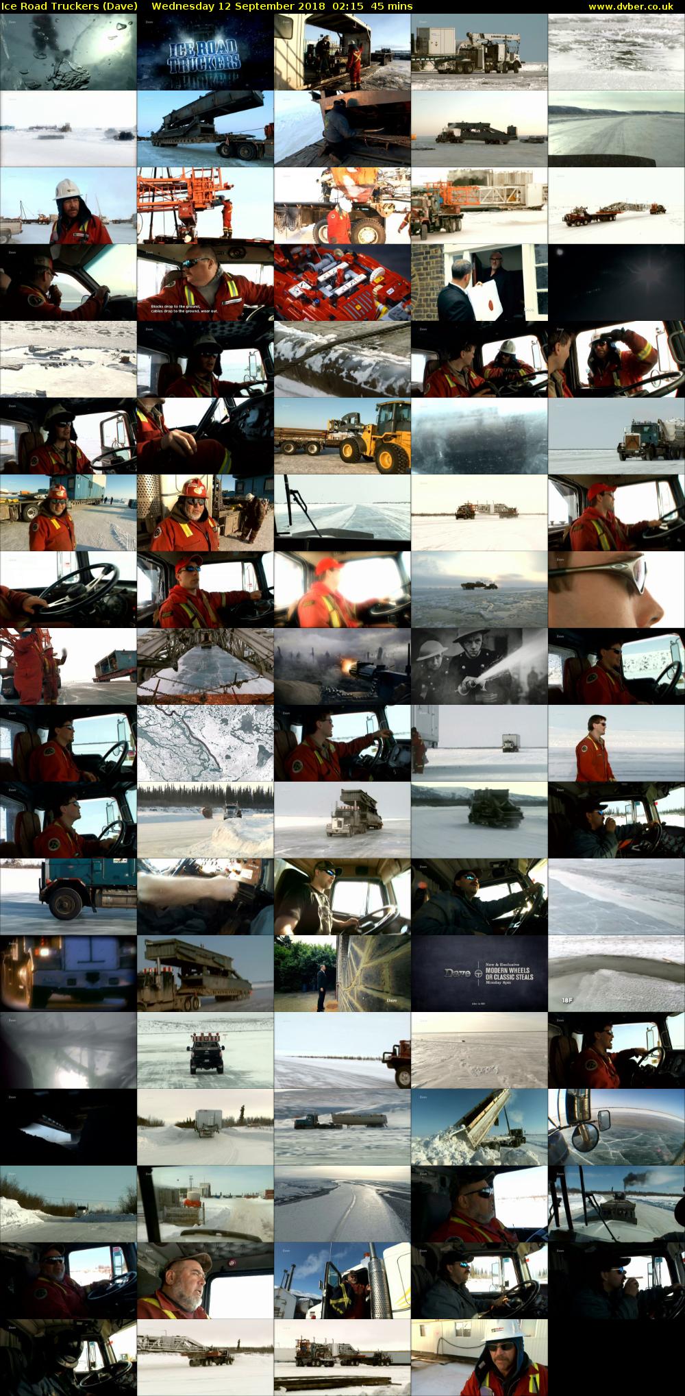 Ice Road Truckers (Dave) Wednesday 12 September 2018 02:15 - 03:00