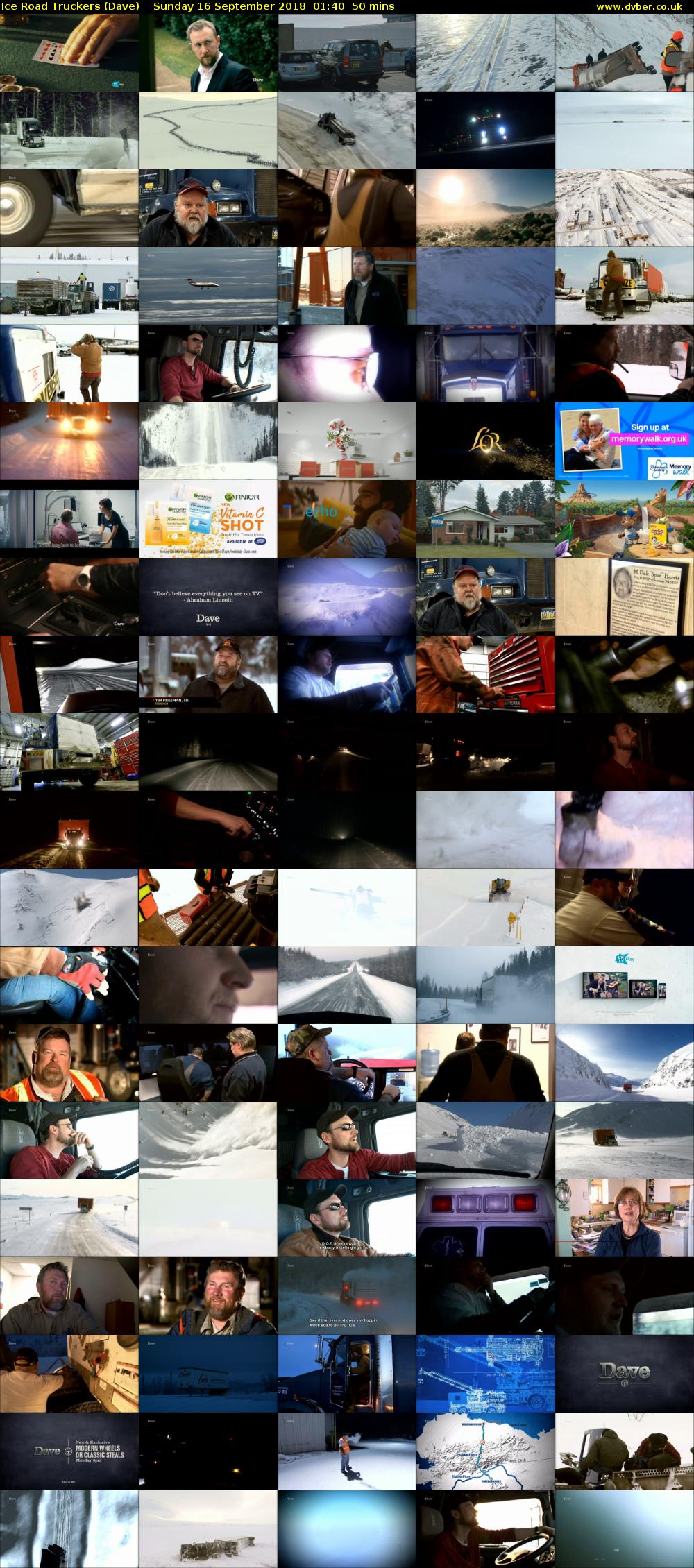Ice Road Truckers (Dave) Sunday 16 September 2018 01:40 - 02:30