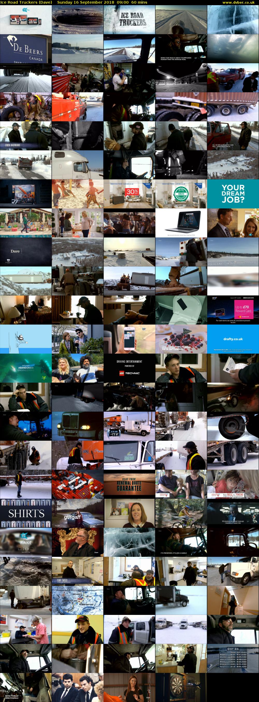 Ice Road Truckers (Dave) Sunday 16 September 2018 09:00 - 10:00