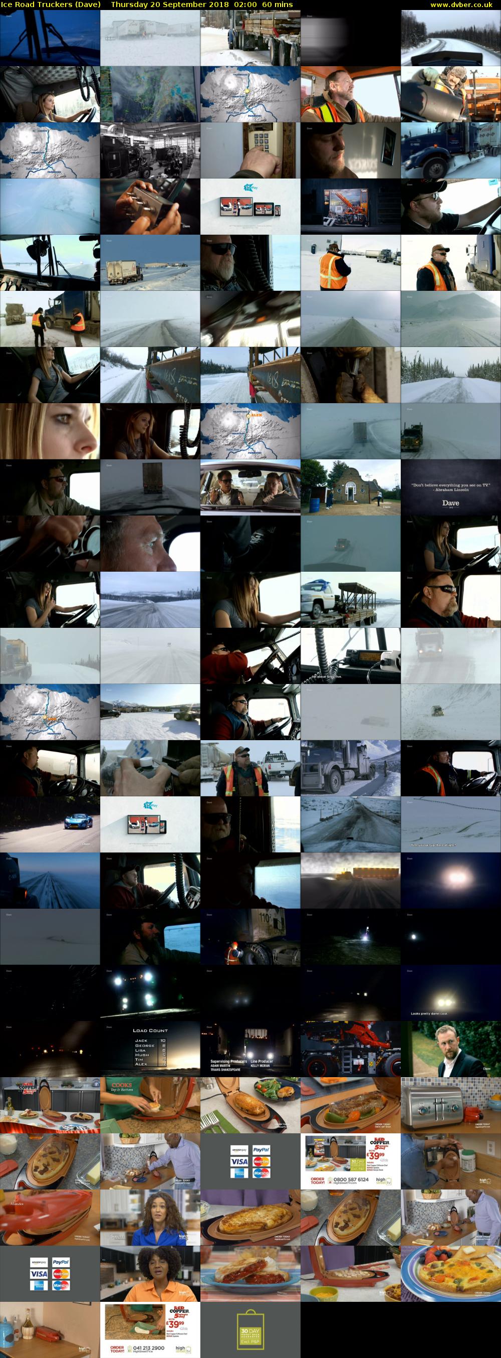 Ice Road Truckers (Dave) Thursday 20 September 2018 02:00 - 03:00