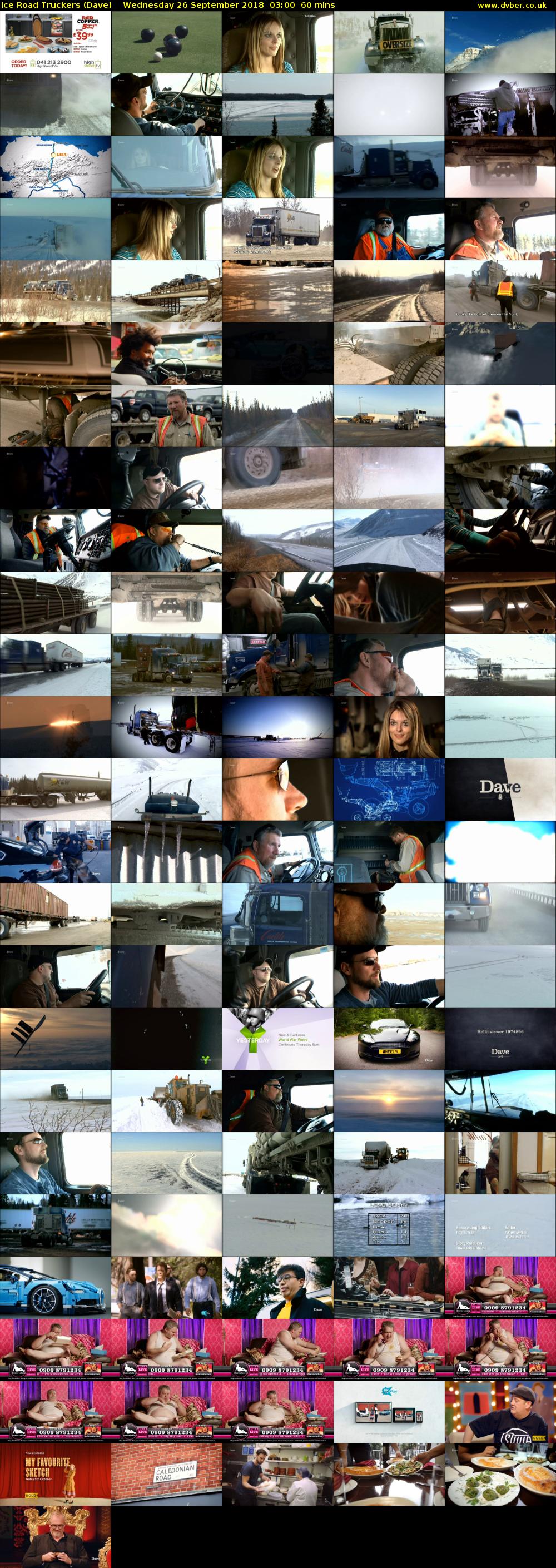 Ice Road Truckers (Dave) Wednesday 26 September 2018 03:00 - 04:00