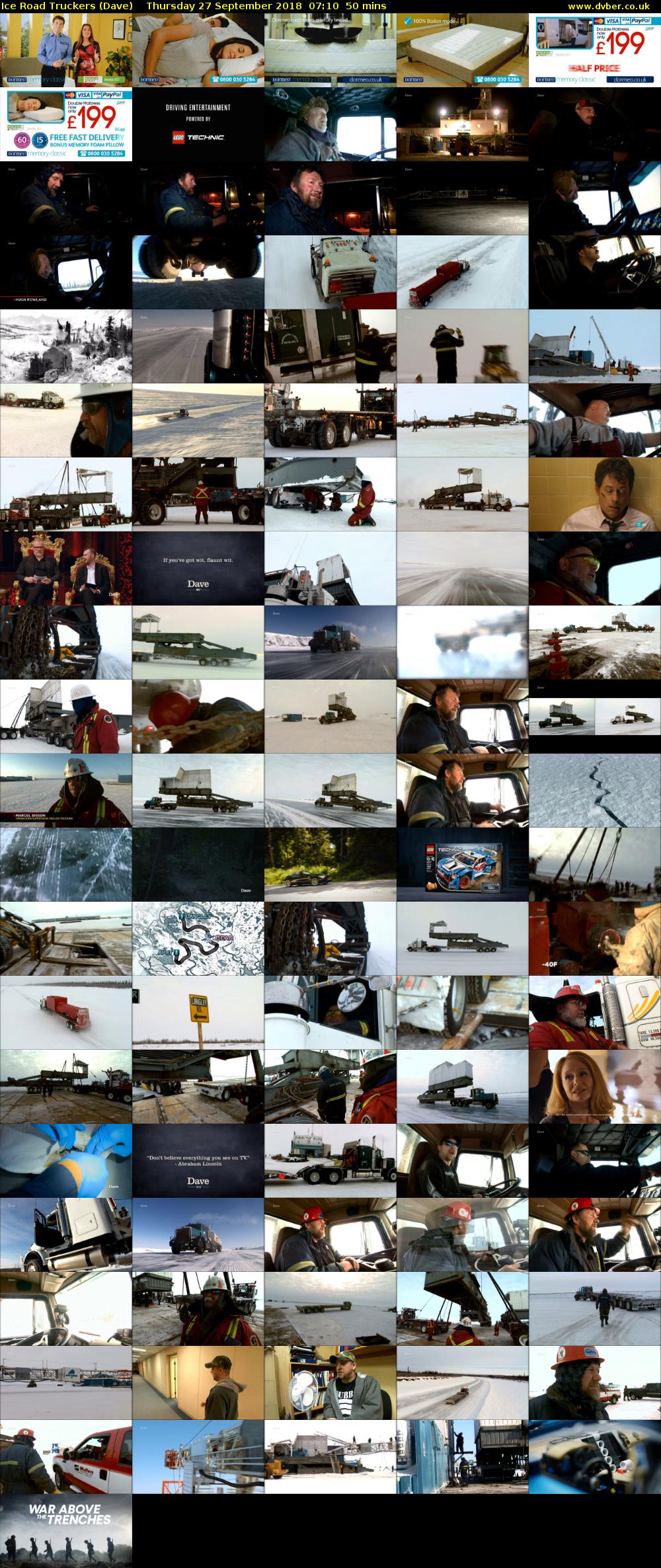 Ice Road Truckers (Dave) Thursday 27 September 2018 07:10 - 08:00