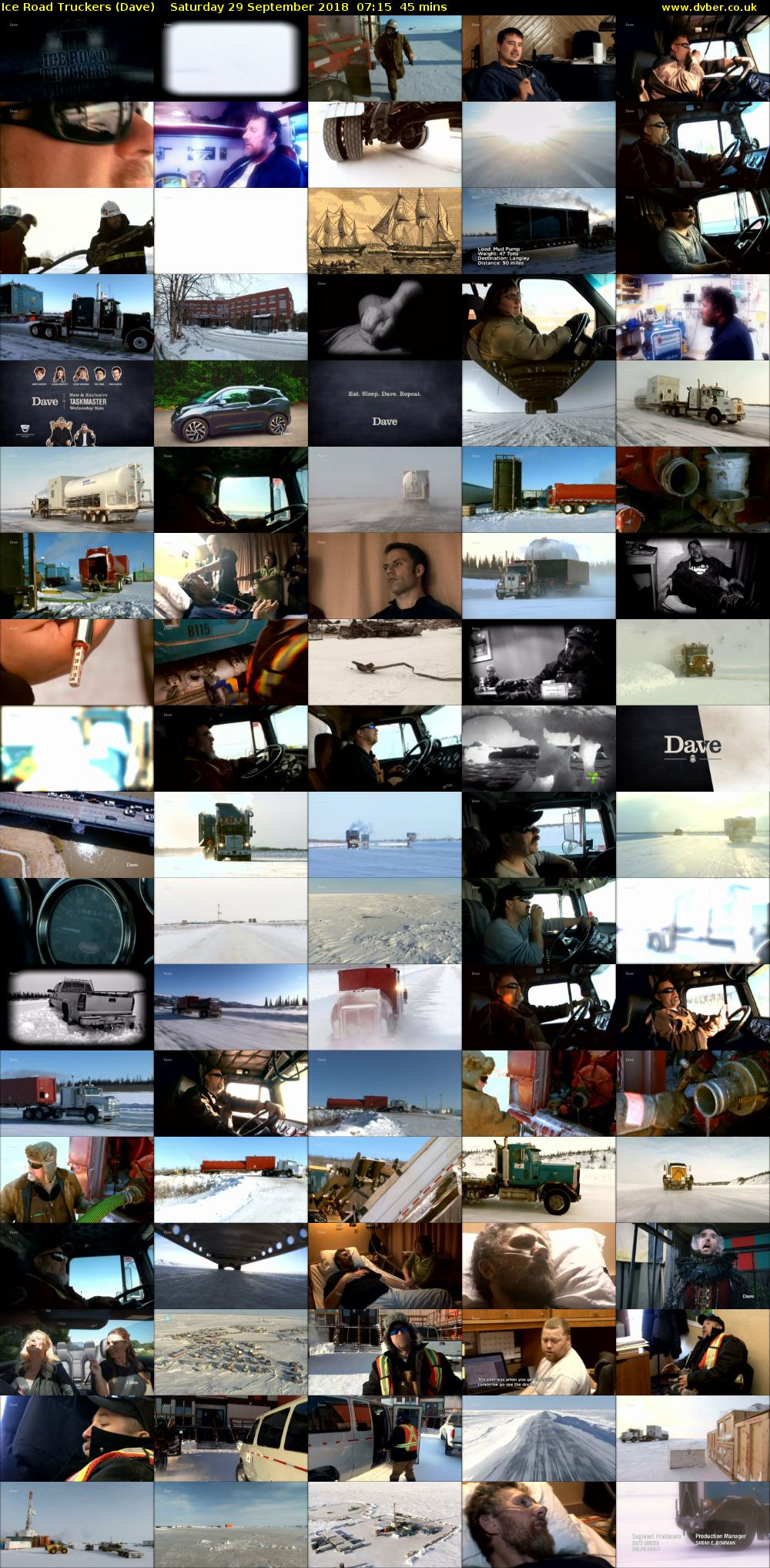 Ice Road Truckers (Dave) Saturday 29 September 2018 07:15 - 08:00