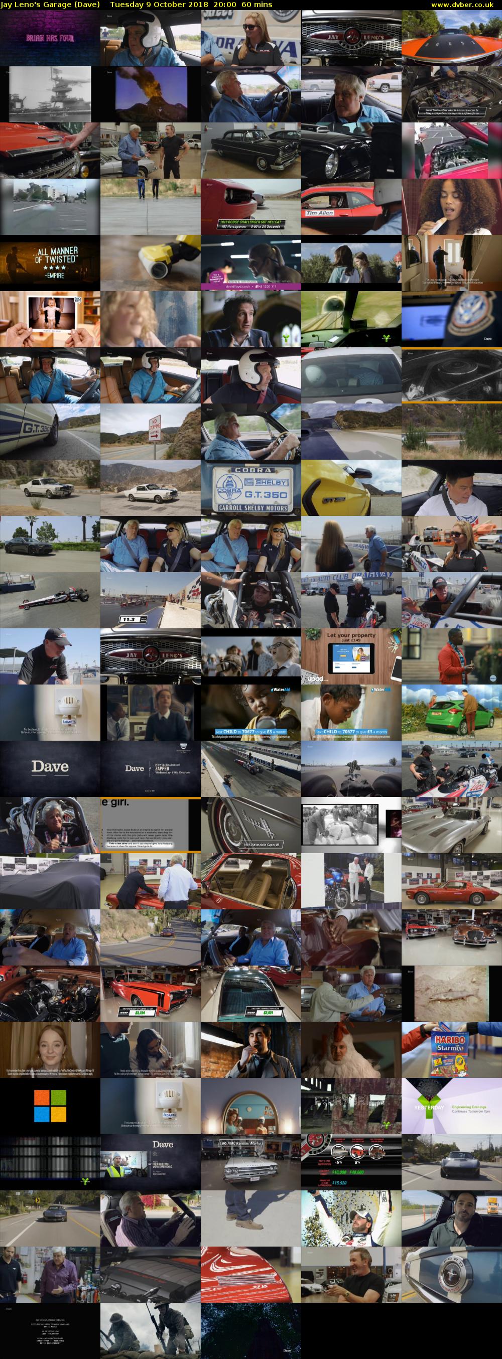 Jay Leno's Garage (Dave) Tuesday 9 October 2018 20:00 - 21:00